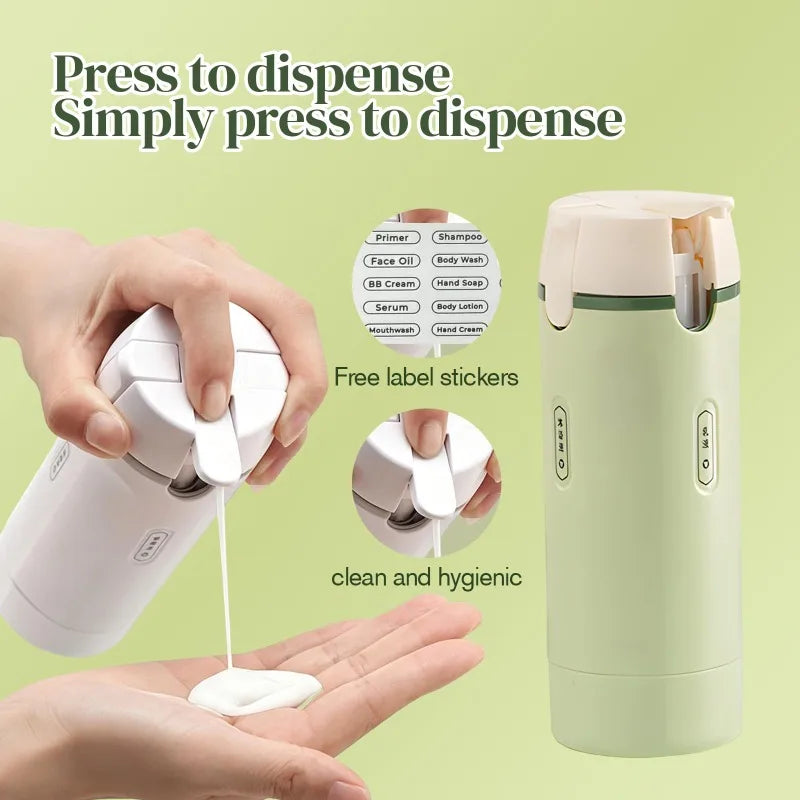 4 In 1 Travel Dispenser Fillabl Portable Travel Bottles Leak Proof Leakproof Travel Container For Perfume Shampoo Conditioner Lo Zpaxo