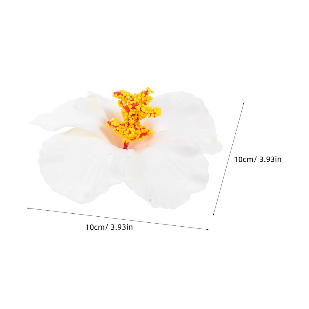12Pcs Hawaiian Artificial Flowers for DIY Party Decoration Luau Summer Flowers Hawaiian Graduation Centerpieces Tropical Party Zpaxo