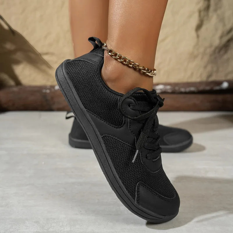 Spring Autumn Women's Solid Mesh Fabric Breathable Sneakers Women Zpaxo
