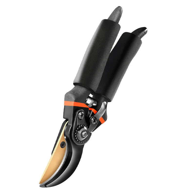 Titanium alloy bypass pruning garden manual trimmer, lightweight and ergonomic, anti slip handle SK-5 steel, durable Zpaxo