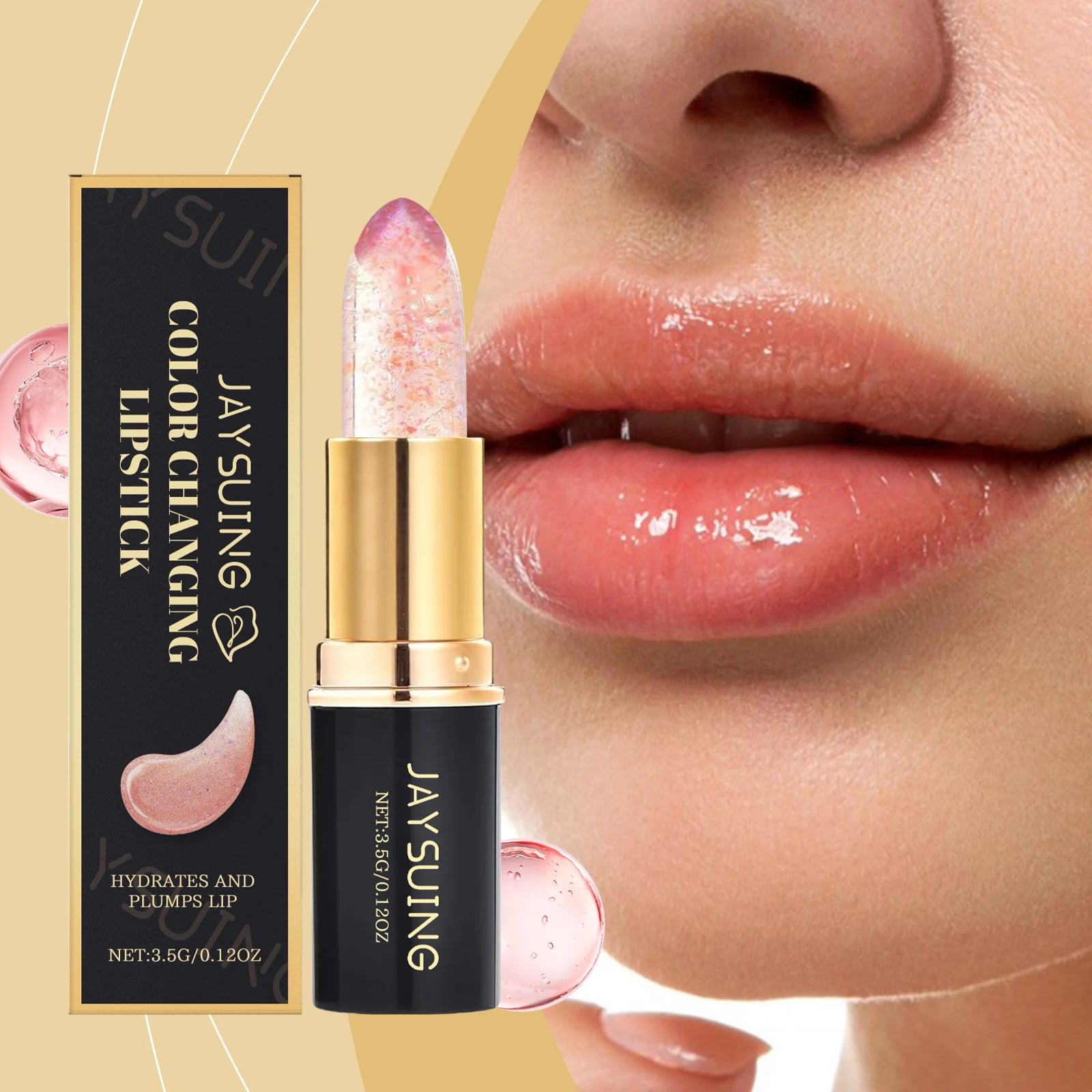 Jaysuing Color Changing Lipstick – Moisturizing & Waterproof Color Changing Lipstick Zpaxo