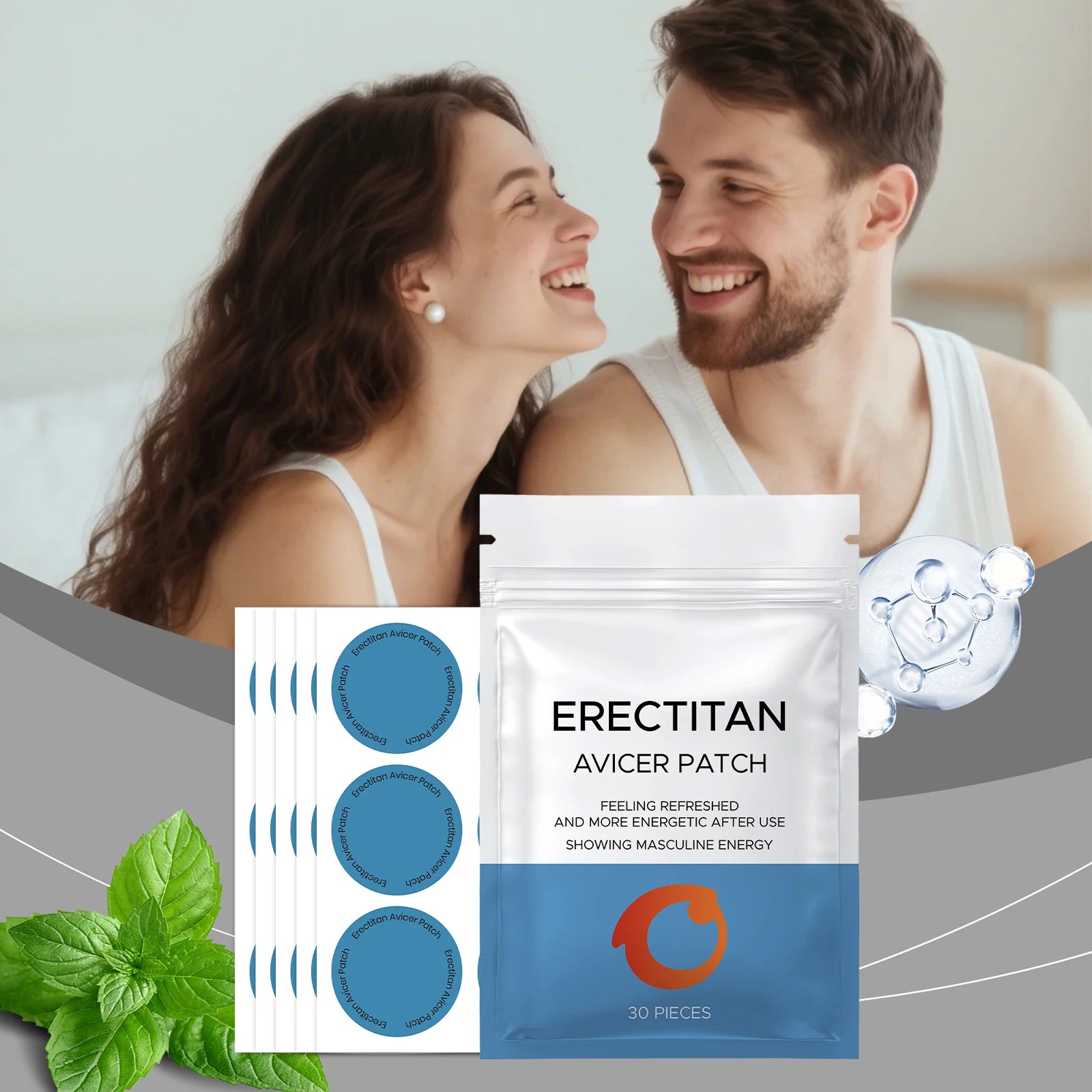 Men's Daily Skin Care Patch - All-in-One Gentle & Mild Formula, External Use for Full Body,Nourishes & Sustains Comfortable Skin Zpaxo
