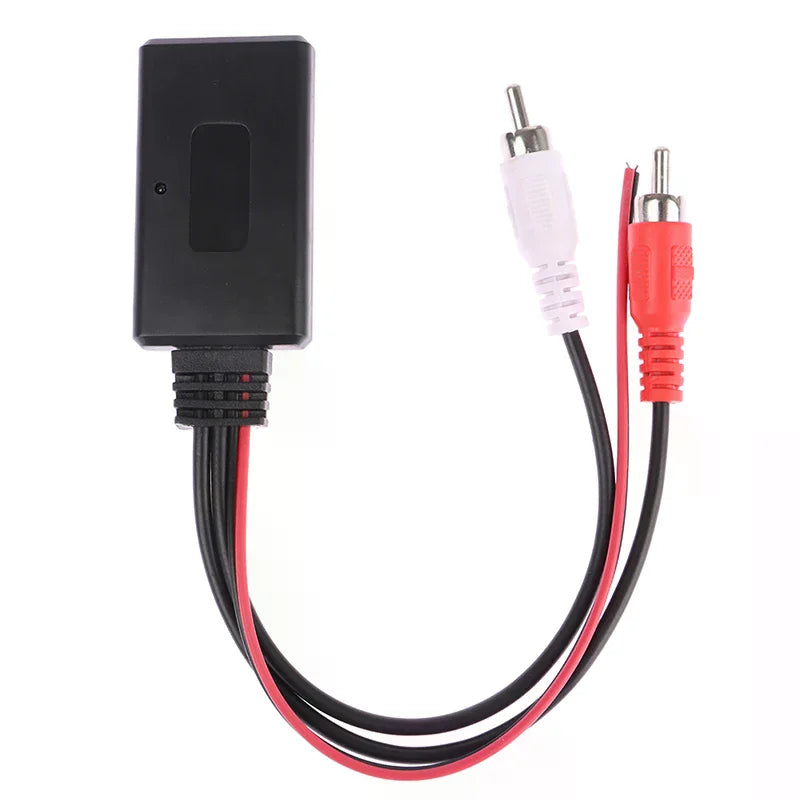 Car Bluetooth 2RCA AUX Receiver Module – 12V Wireless Adapter