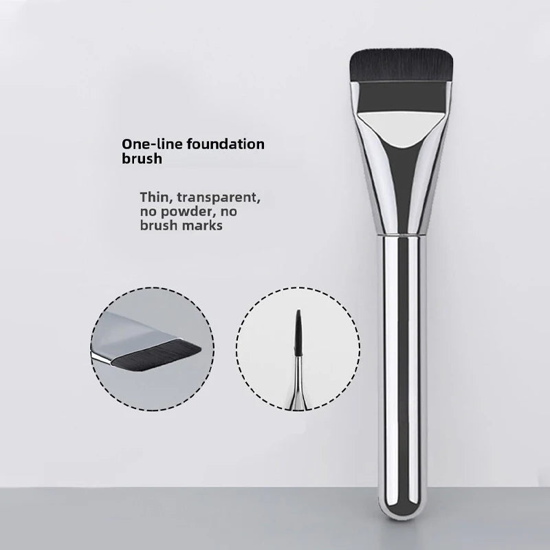 Beauty Makeup Tools One-word Foundation Brush Do Not Eat Powder Flat Zpaxo FOUNDATION BRUSH
