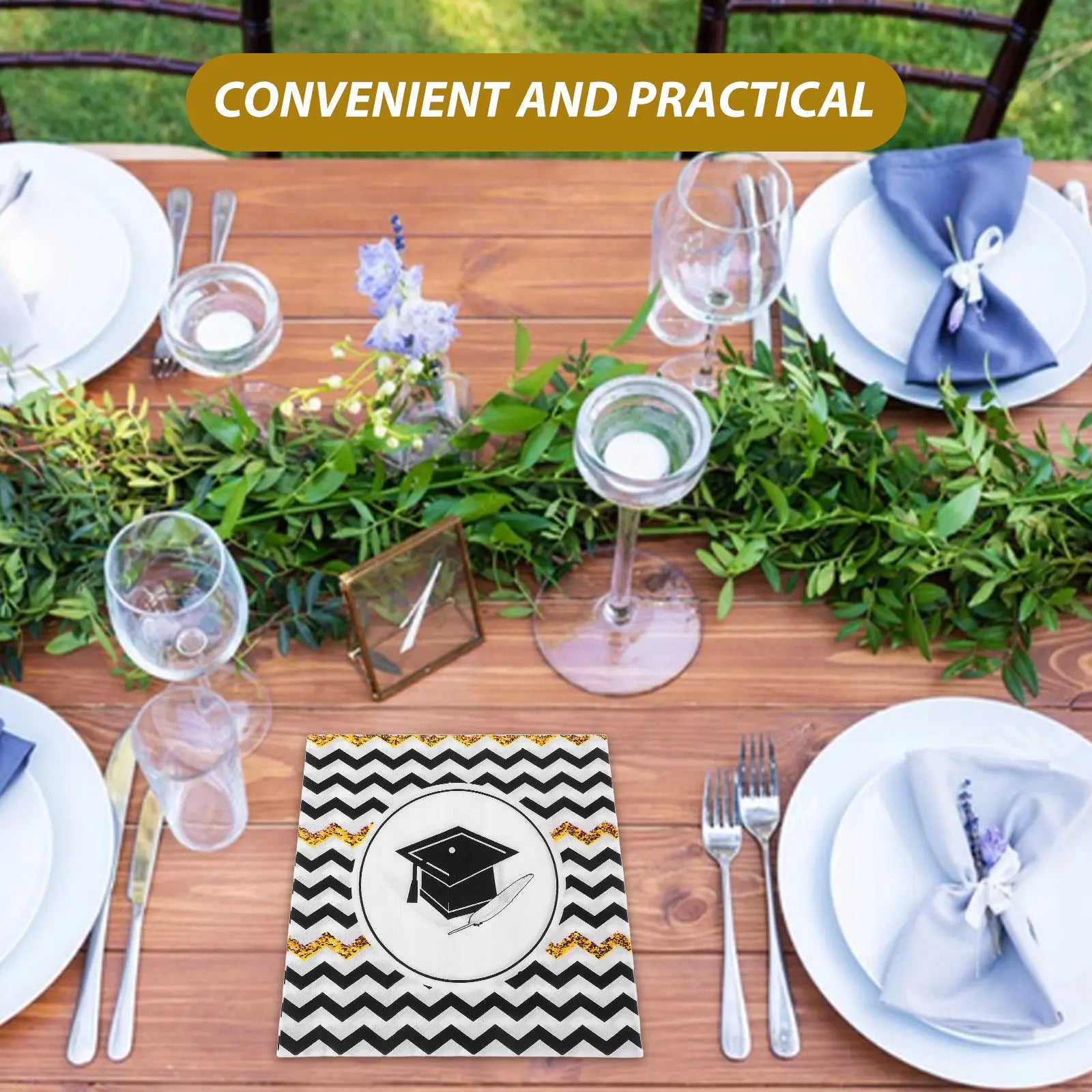 Graduation Party Napkins Durable Thick Paper Towels Suitable 2025