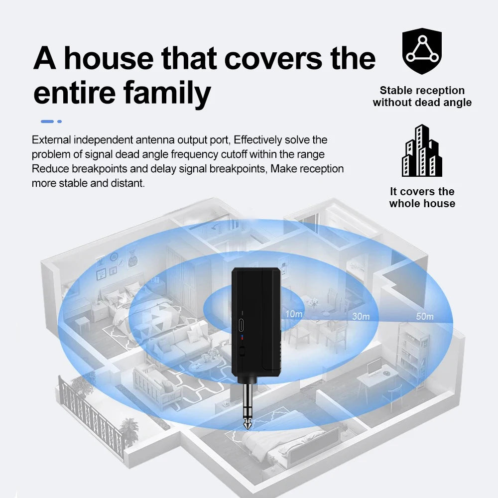 Wireless Microphone Handheld Micphone 2 Channels UHF Fixed Frequency