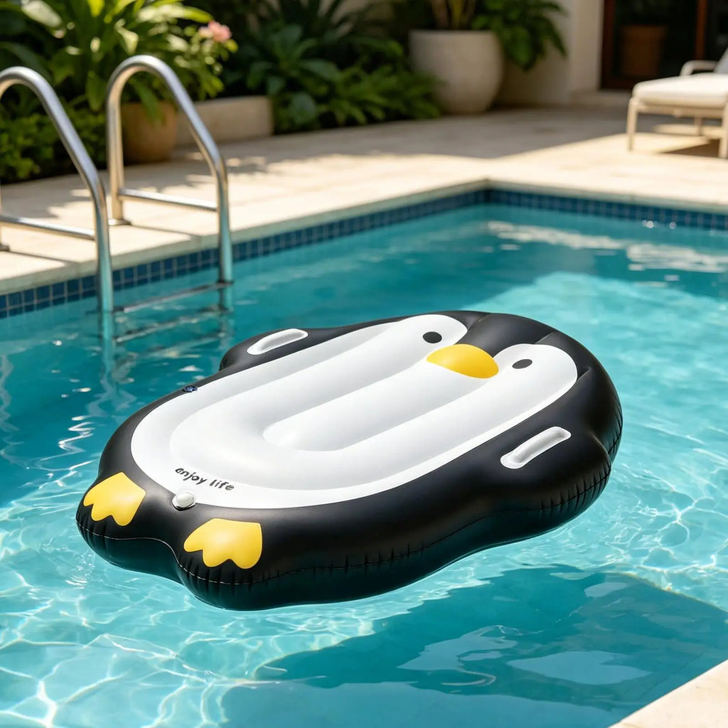 Inflatable Surf Boards For Kids Penguin Water Slides With Handle Portable Inflatable Floating Board Toy For Boys Girls Outdoor Zpaxo