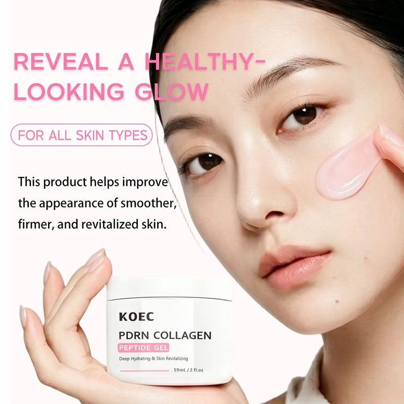 PDRN Salmon Jelly Peptide Gel Cream Moisturizer Hydrating Soothing Repairing Nourishing Korean Glass Skin Face Moisturizer Zpaxo