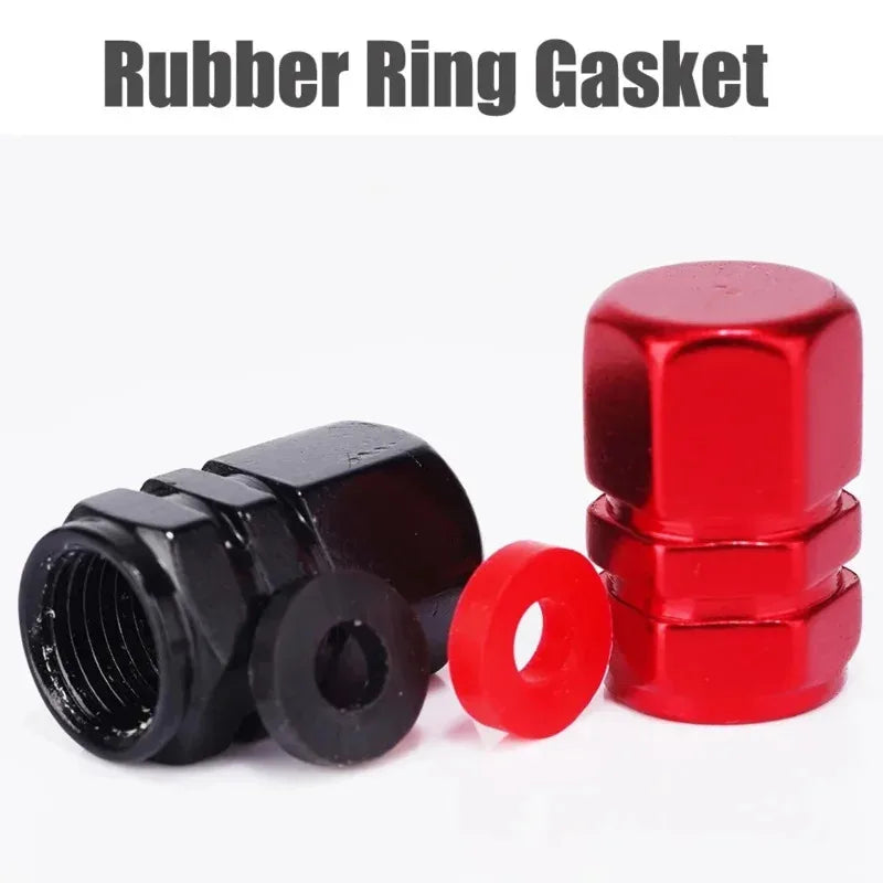 Aluminum Tire Valve Caps 4/8 Pack – Car, Bike, Multi-Color