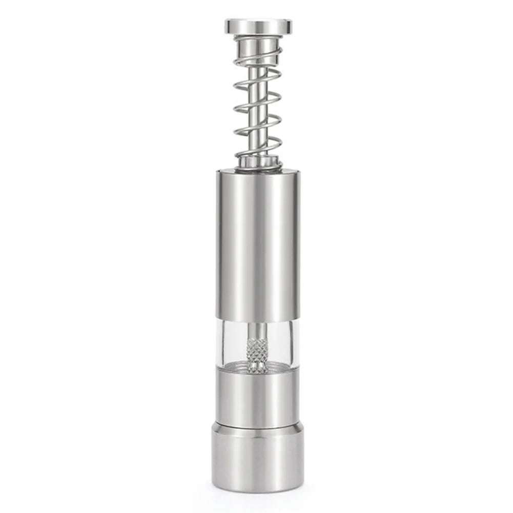 Single Hand Mini Salt Pepper Grinder Manual Thumb Push Spices Zpaxo 1pcs