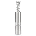 Single Hand Mini Salt Pepper Grinder Manual Thumb Push Pepper Spices Grinder Transparent Built-in Spring for Home Camping BBQ Zpaxo 1pcs