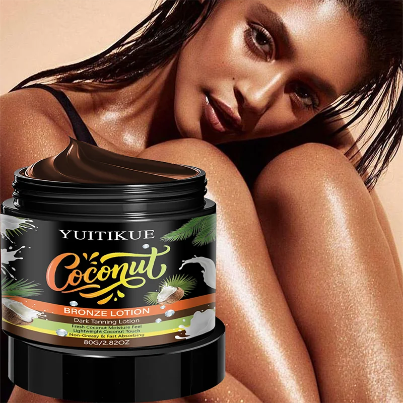 YUITIKUE Coconut Bronze Self-Tanning Lotion | Dark Tan No Sun Self-Tanning Lotion Zpaxo Default Title