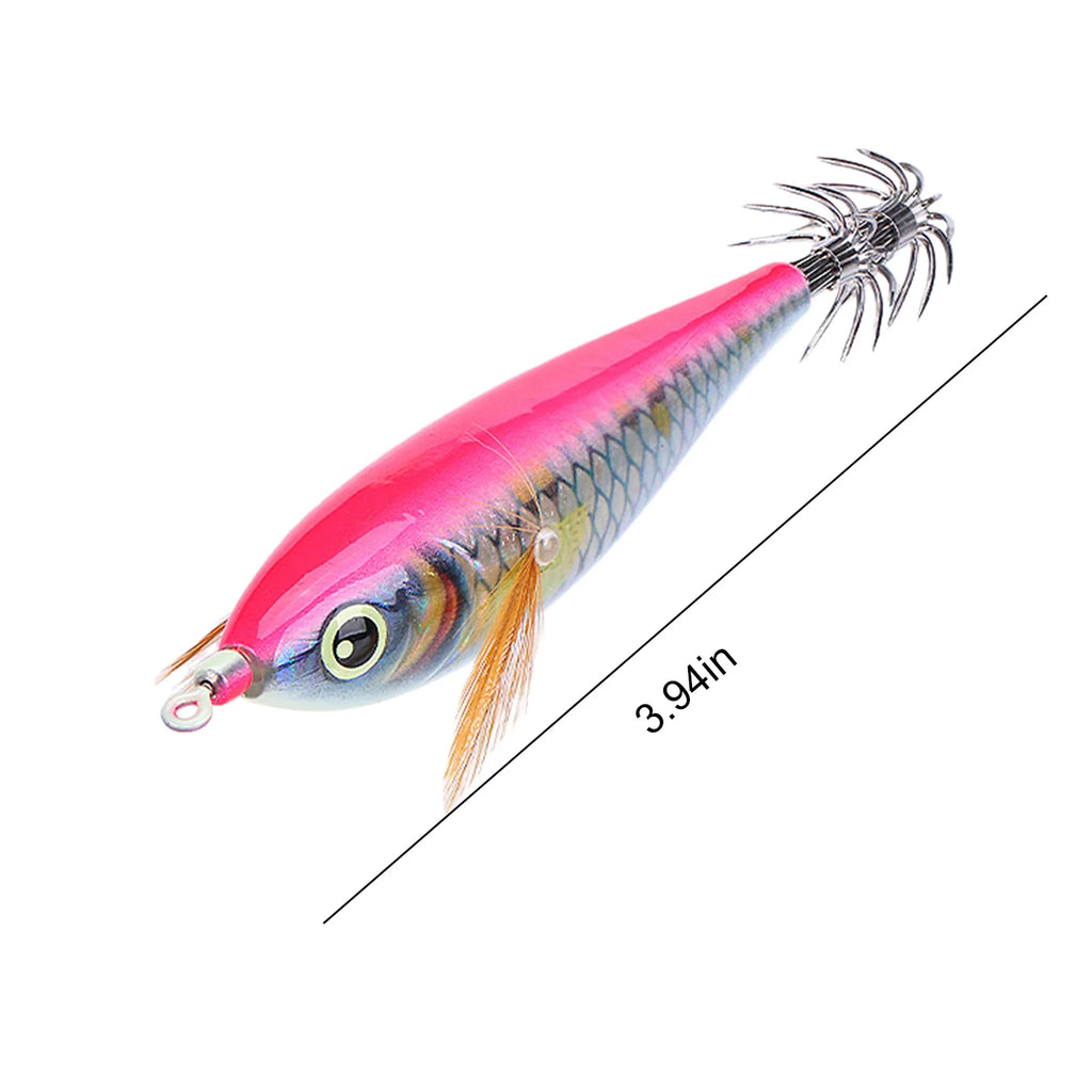 Squid Jig Hook 3D Holographic Eyes Treble Fishing Jigs Cuttlefish