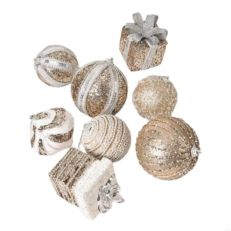 Shatterproof Christmas Baubles Glittering Tree Ball Ornament Wreath