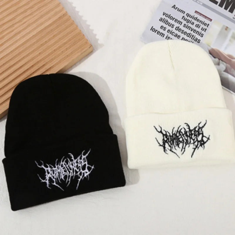 Embroidered Knit Beanie – Unisex Insulated Winter Hat