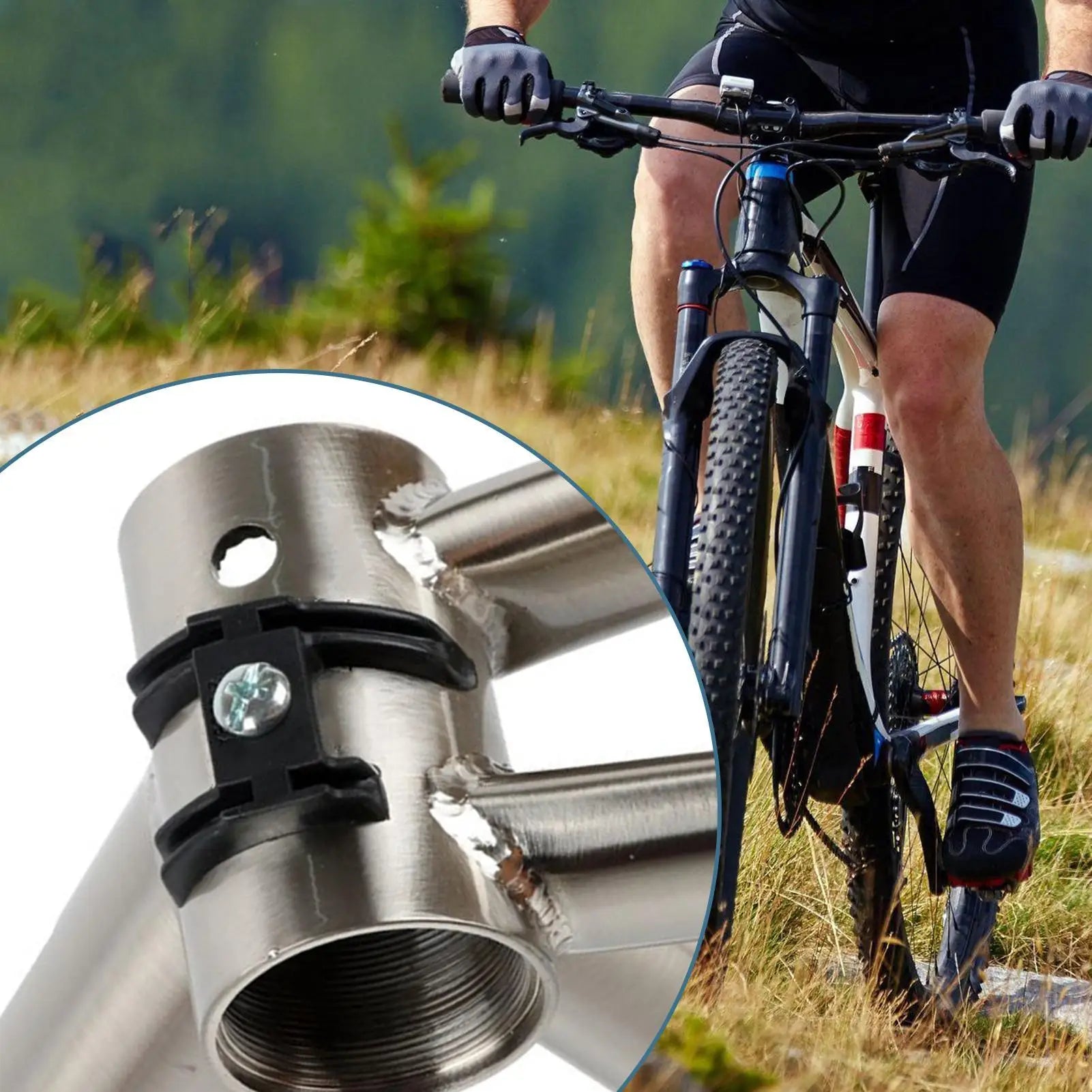 Bike Shifter Gear Cable Guide Under Bottom Bracket Fixing Screw