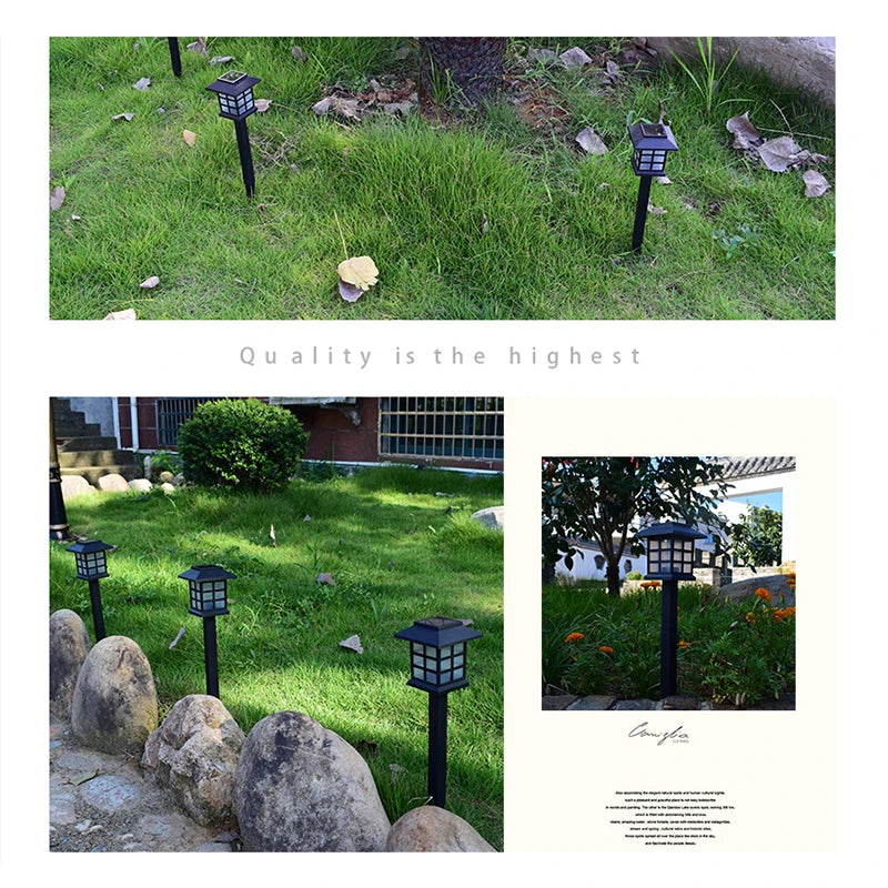 Chinese Style Solar LED Lawn Light – Waterproof Garden Décor