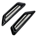 1 Pair Universal Shark Gills Side Mesh Cover Auto Sticker Hood Bonnet