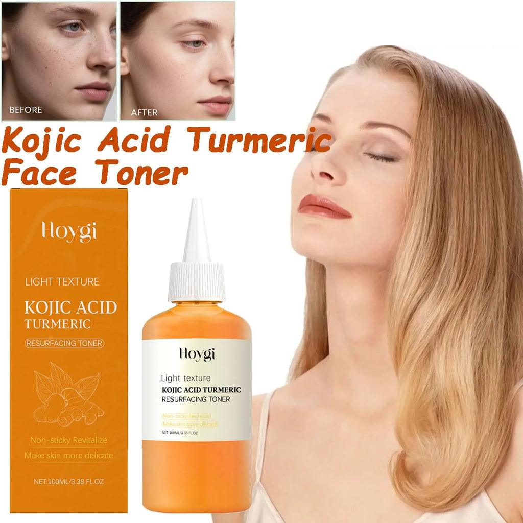 Hoygi Kojic Acid Turmeric Brightening Toner | Pore Minimizing Brightening Face Toner Zpaxo