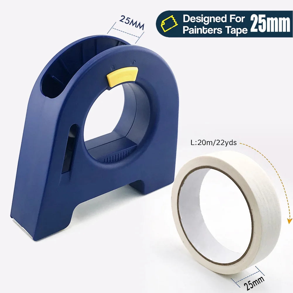 Heavy-duty Tape Dispenser Durable PVC Construction Crafts Renovation Zpaxo 25mm-B-gummed paper
