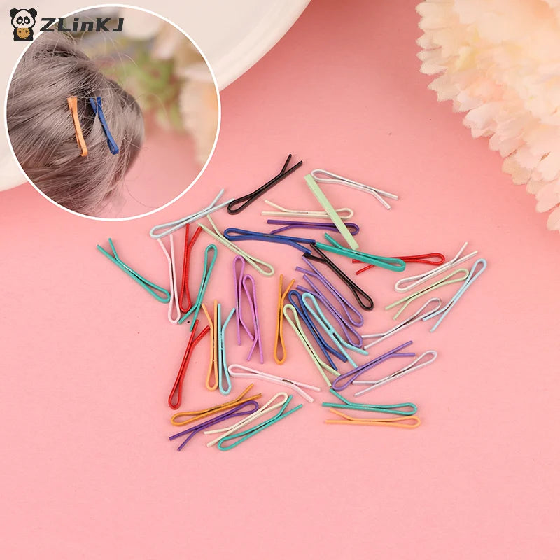 ▶Random 10Pcs 1.5cm Doll Miniature Hair Clip For Toys Hair Styling For 1/6 1/12 Doll Accessories Decorative Mini Hairpins Zpaxo