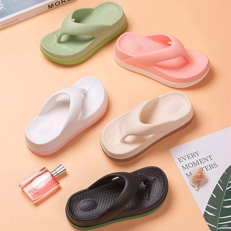 Women's Flip-flops Summer Outdoor Indoor Thick-soled Sandals Increase