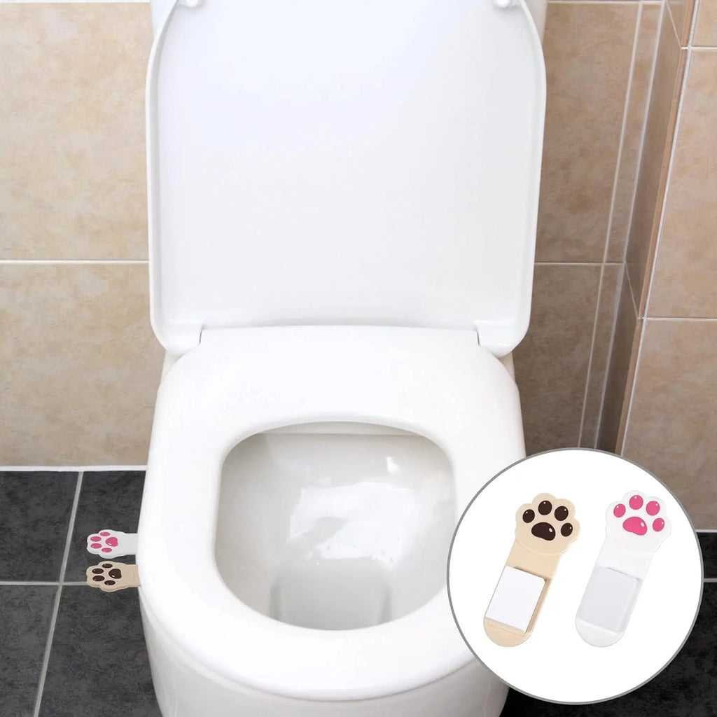 No-Touch Toilet Seat Lid Lifter – Self-Adhesive Handle 2/4 Pack