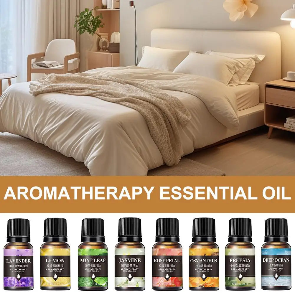 10ml Water-Soluble Essential Oils – 8 Scents for Diffuser Aromatherapy Essential Oil Zpaxo