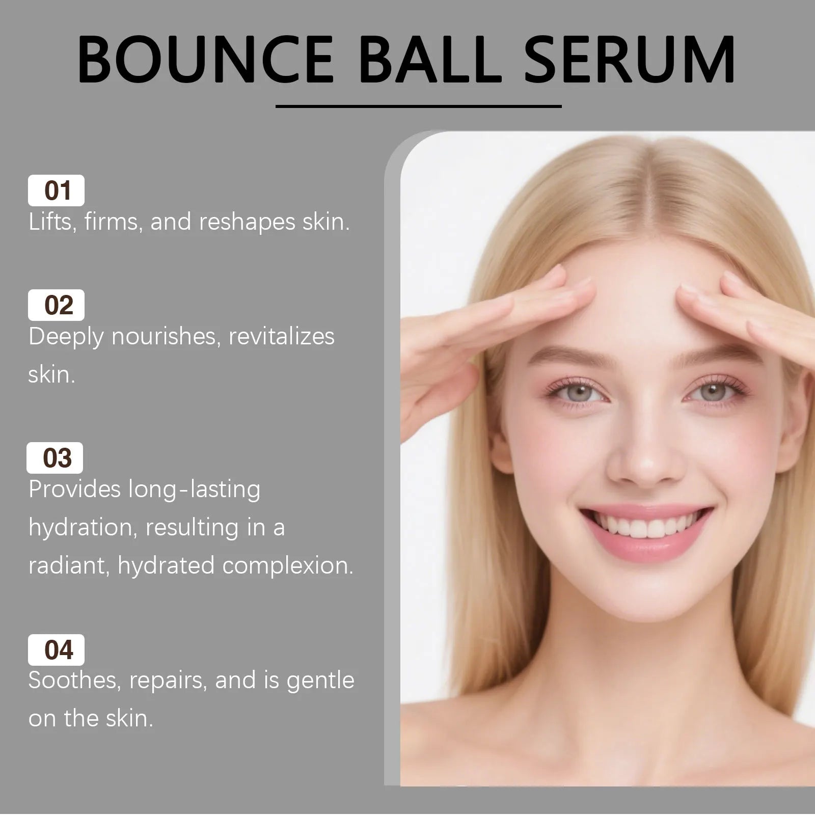 Firming Facial Serum Gentle Moisturizing Reduces Sagging Smooths Fine Lines Enhances Contours Nourishing Facial Serum Zpaxo