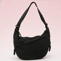 Trendy Women S Soft Cloth Shoulder Bag Solid Casual Large Capacity
