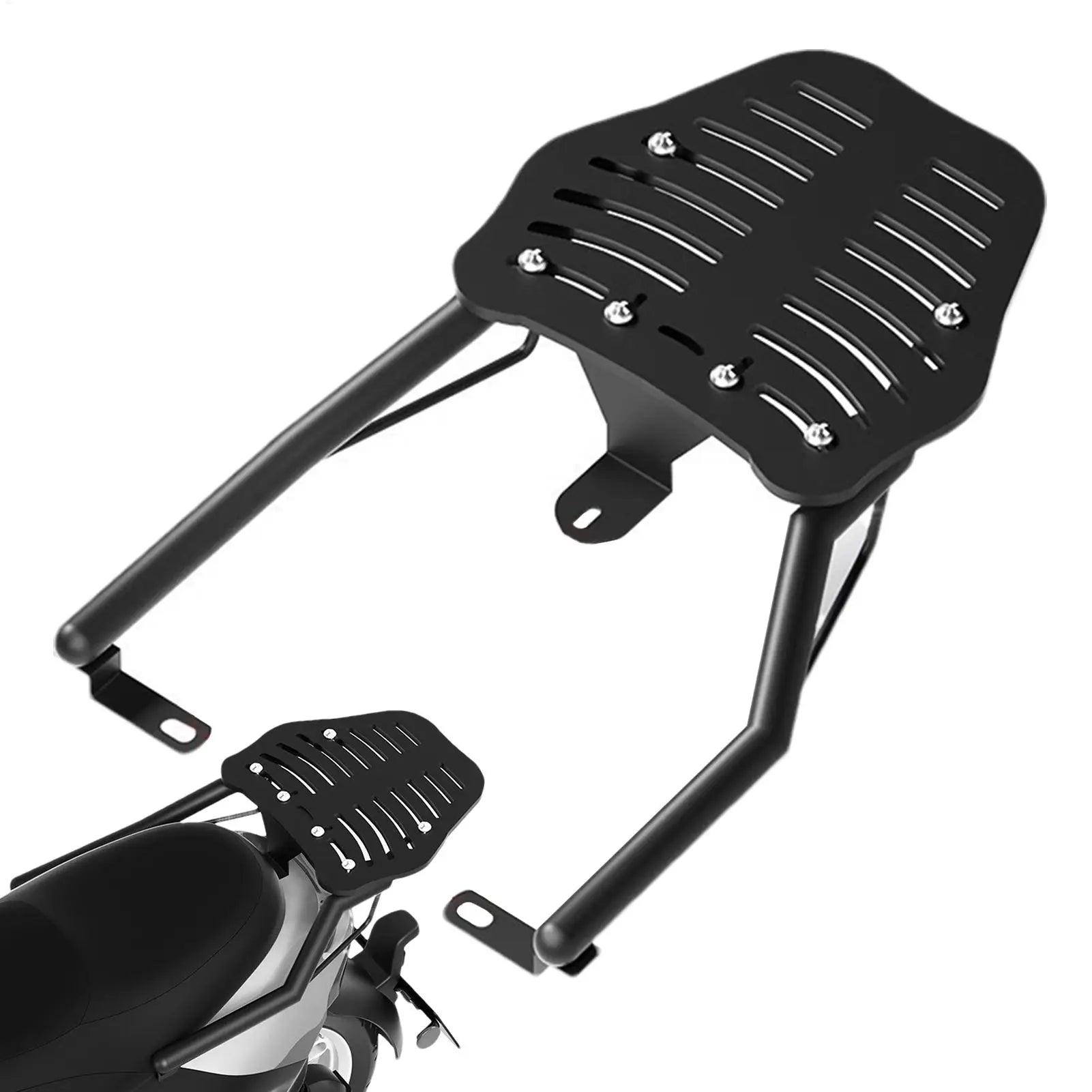 Motorcycle Trunk Rack Stainless Steel Adjustable Tour Pack Rack Wear-Resistant Trunk Rack Motorcycle Accessories for Daily Life Zpaxo Default Title