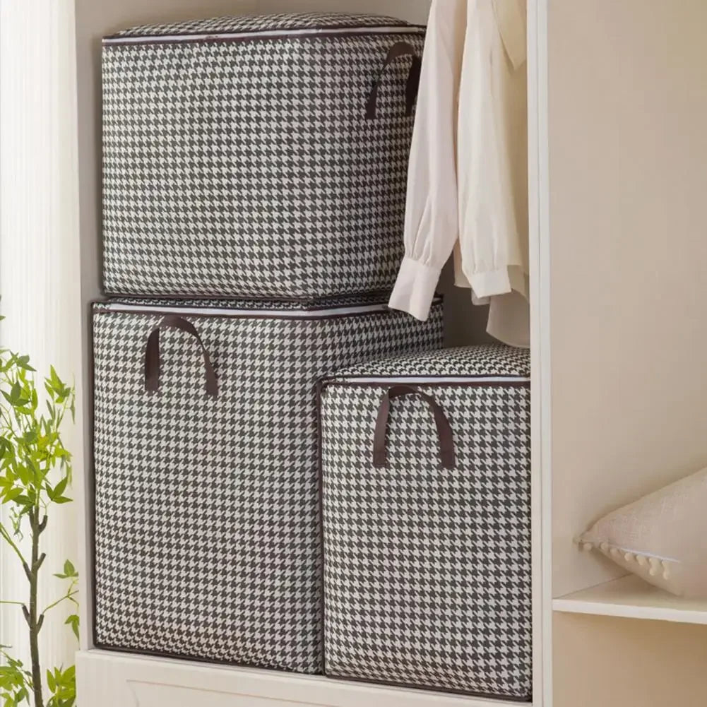 Storage Pouch Durable Zippered Storage Bags with Reinforced Moisture-proof drawers for clothes folding bag hangingbig bags Zpaxo