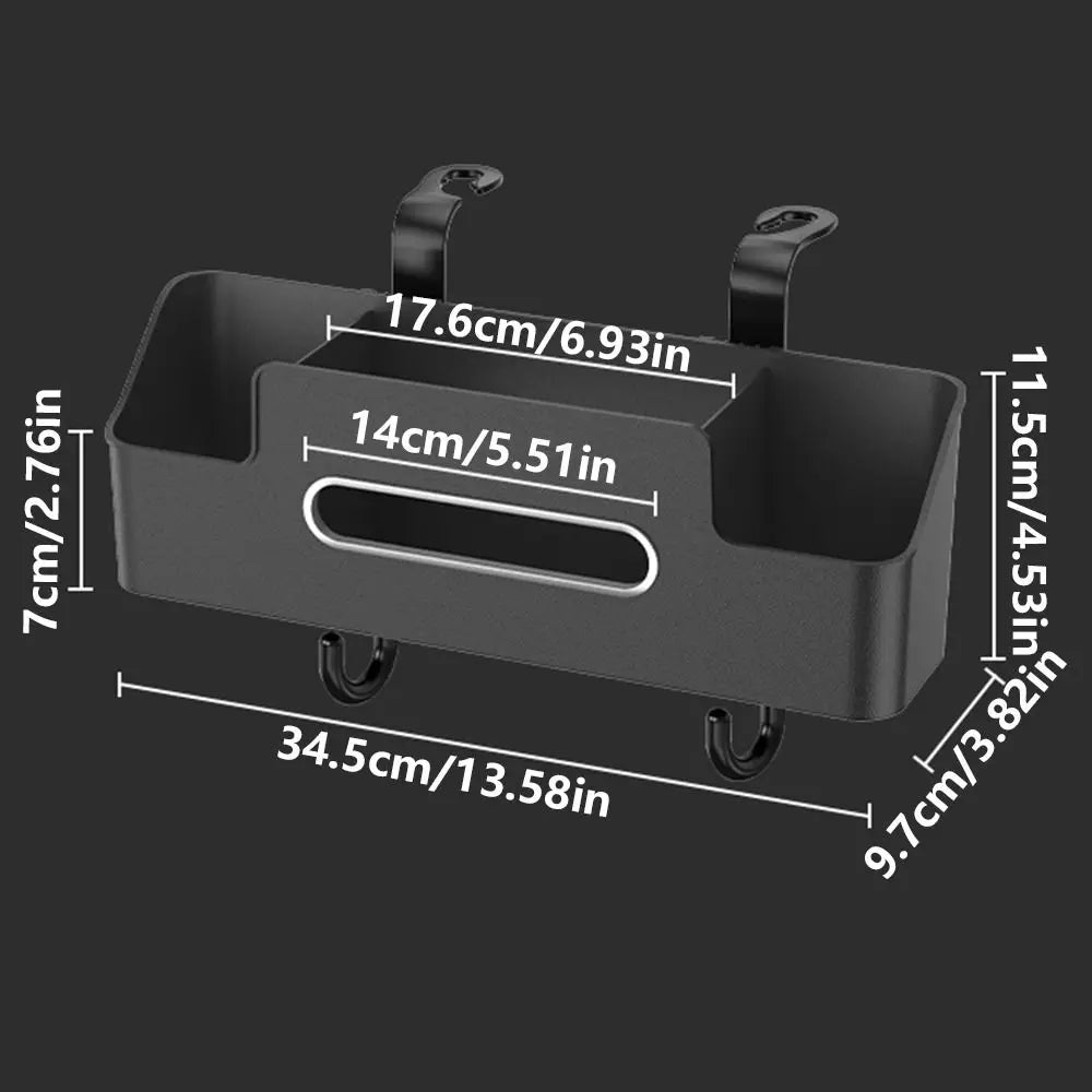 Multifunctional Car Headrest Organizer Large Capacity Hanging Storage Auto Storage Rack Phone Stand with Hook Zpaxo