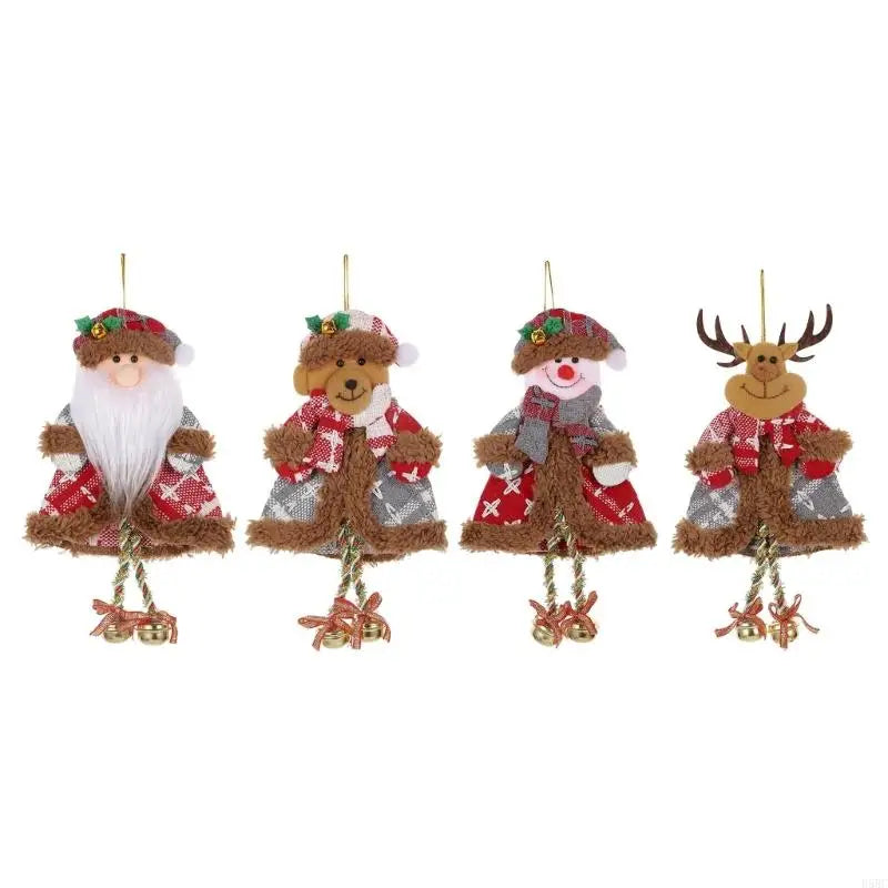Holiday Decoration Plush Toy Bells Easy Installation Christmas Tree