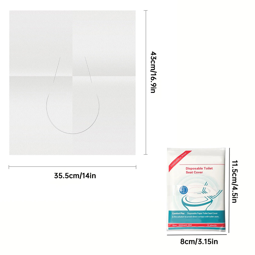 Disposable Toilet Seat Covers – Travel, Camping & Public Use