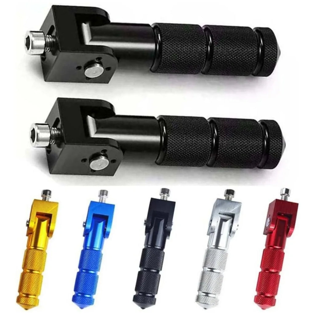 CNC Aluminum Folding Footpegs – Universal Motorcycle & Scooter M8