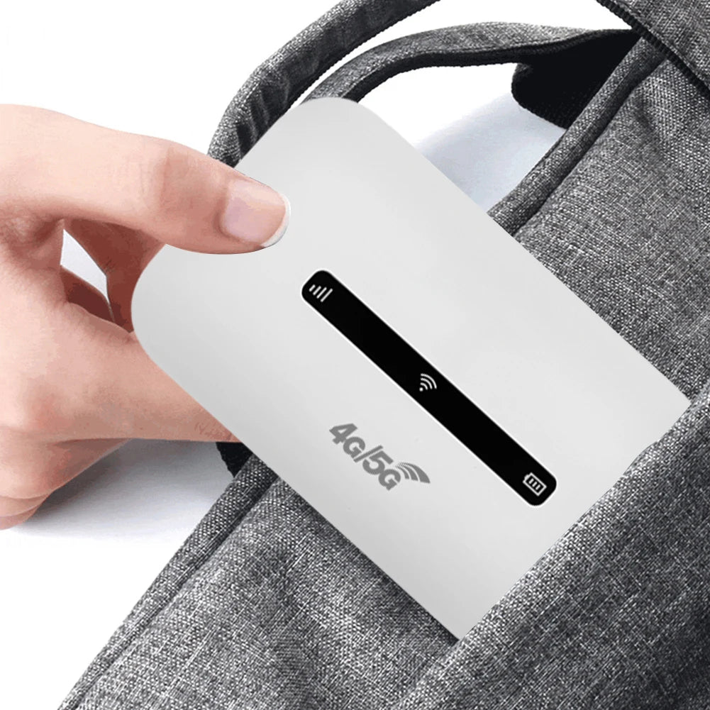 4G LTE Portable WiFi Hotspot 3000mAh 150Mbps Wireless Internet Router with SIM Card Slot Modem Router for Home Office Car Travel Zpaxo