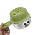 Fruit & Vegetable Wash Bowl with Colander Drain Basket Colander Drain Basket Zpaxo Green