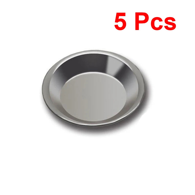 1-10pcs Stainless Steel Painting Palette Spouted Color Bowls Oil Paint Trays Paint Color Mixing Cups For Art Stationery Supplies Zpaxo 5pcs No mouth