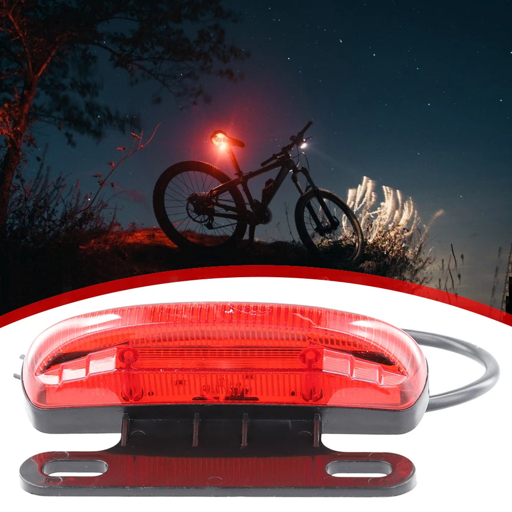 E-bike Tail Light DC 36-60V LED Electric Bike Warning Ultra Bright