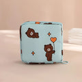 Portable Sanitary Napkin & Tampon Bag – Waterproof Organizer Feminine Hygiene Pouch Zpaxo Blue