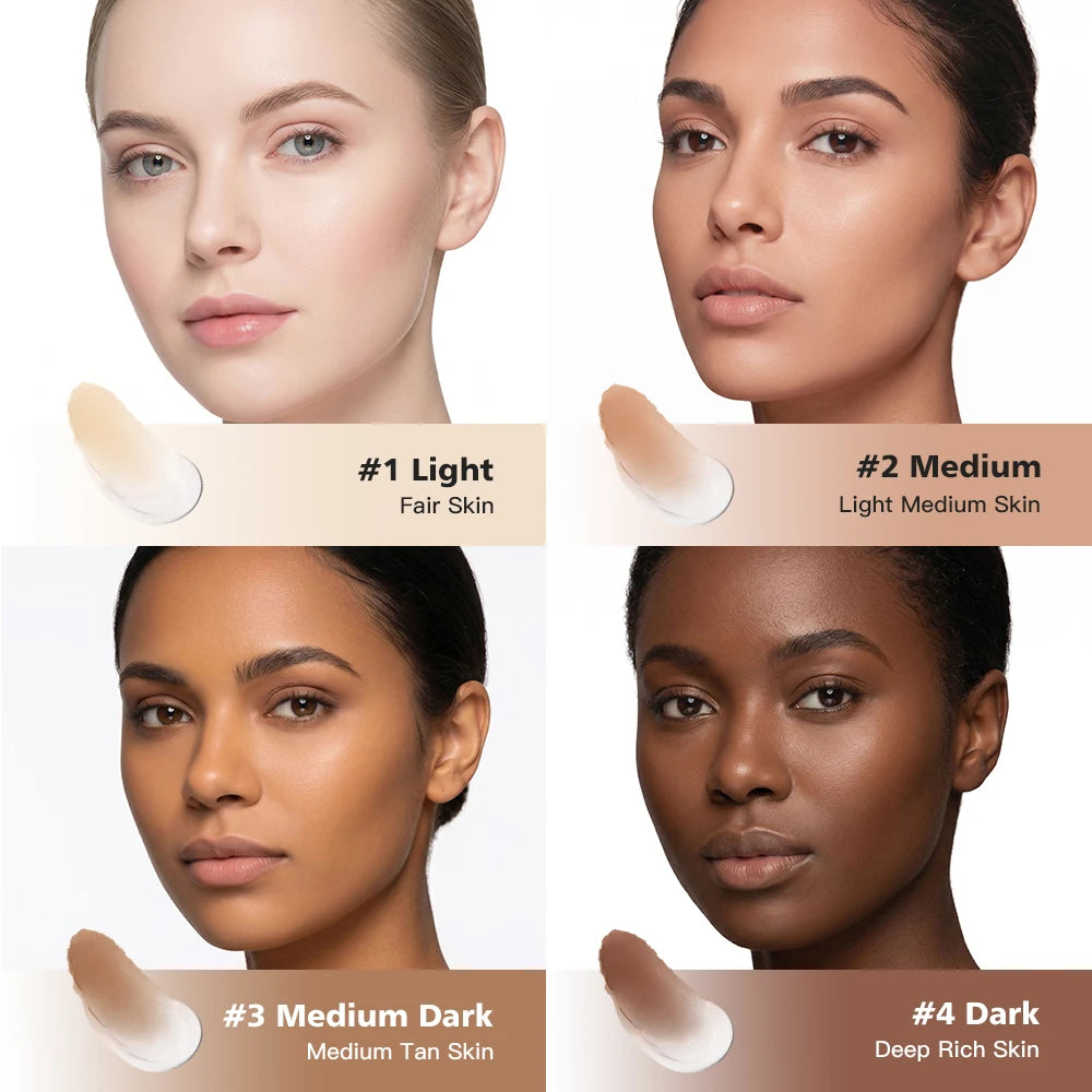 Color Changing Foundation Auto Skin Tone Matching 12H Long Lasting Light Medium Coverage Natural Dewy Face Makeup Zpaxo