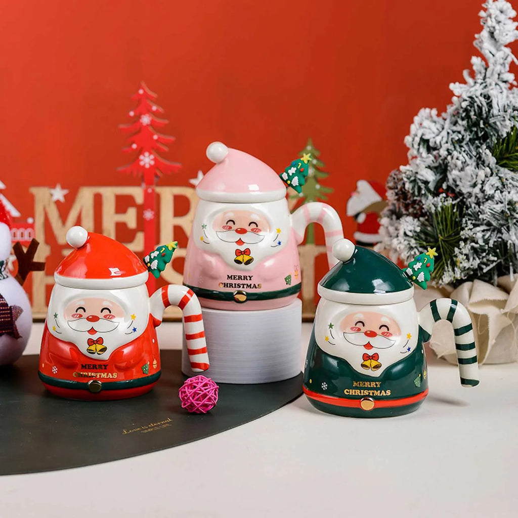 Creative Santa Claus Mug Box Christmas Gifts Ceramic Cups Souvenirs