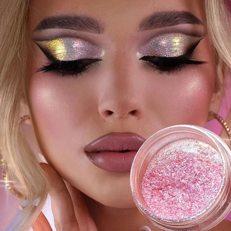 Chameleon Glitter Eyeshadow Powder Metallic Ultra-fine Highlighter Zpaxo