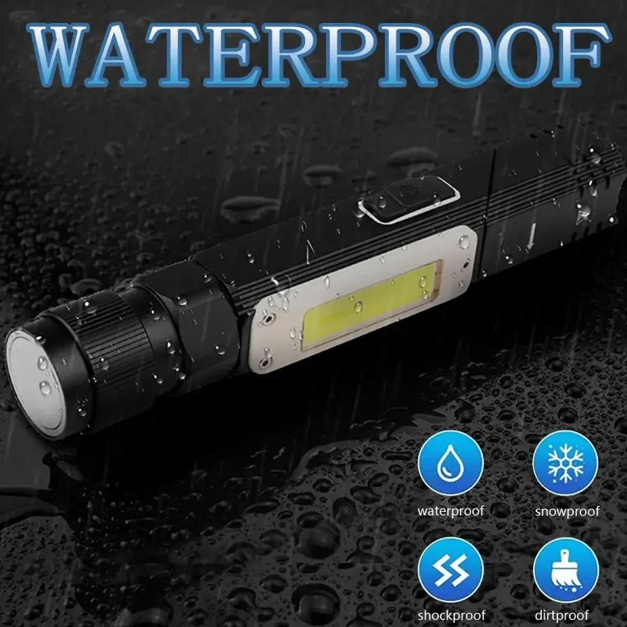 POCKETMAN 3800 Lumen Rechargeable LED Flashlight – 5 Modes