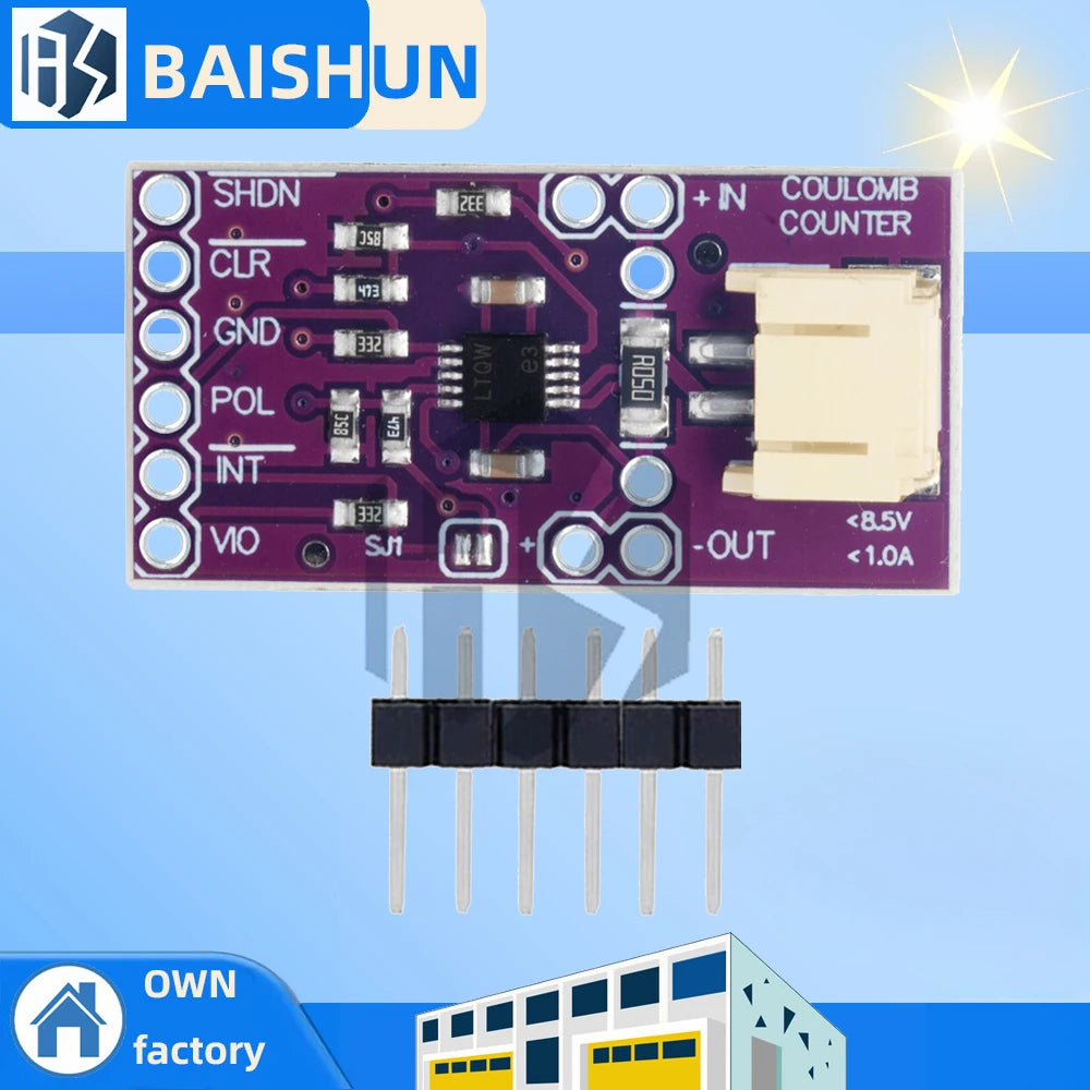 Smart LTC4150 Battery Detection Module Coulomb Counter Charge Zpaxo LTC4150 1pc