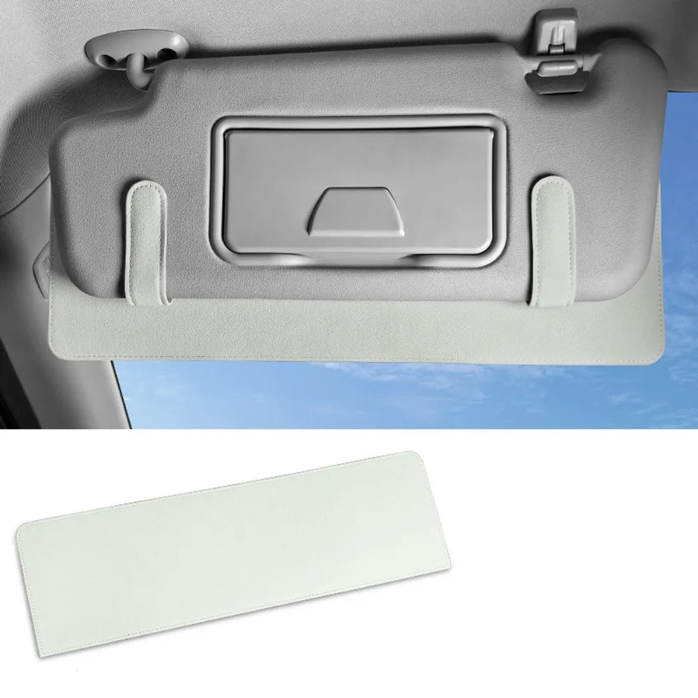 Adjustable Car Sun Shade Extension Board Eye Protection Universal Parasols Sunshine Occlusion Extension Anti Glare Zpaxo White
