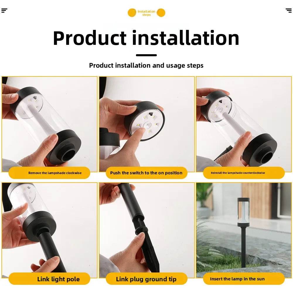 Solar Powered Lawn Light Garden Landscape Patio Decorative Mood Lamp