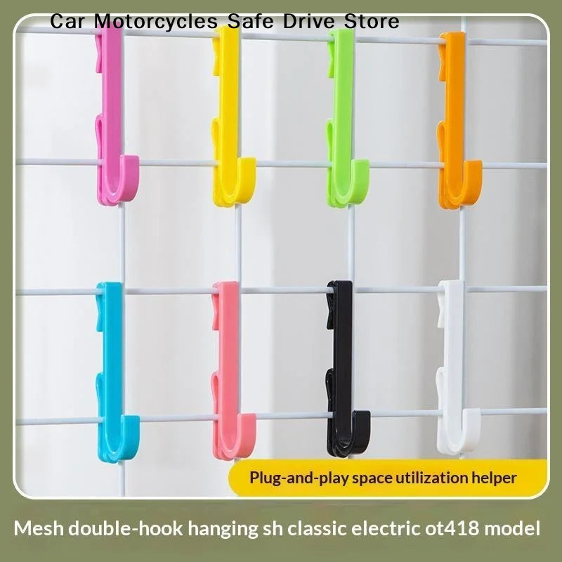 Plastic Mesh Grid Display Hook Wire Rack Hooks Kindergarten