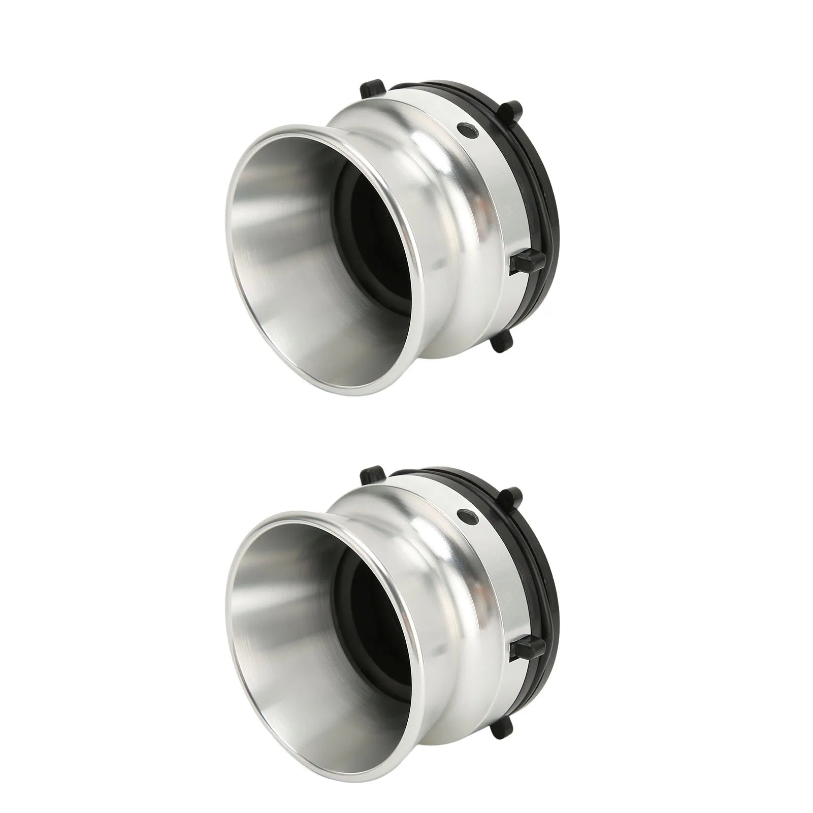 Aluminium NAB Hub Adapters Lockable Sturdy Construction 1 Pair Silver